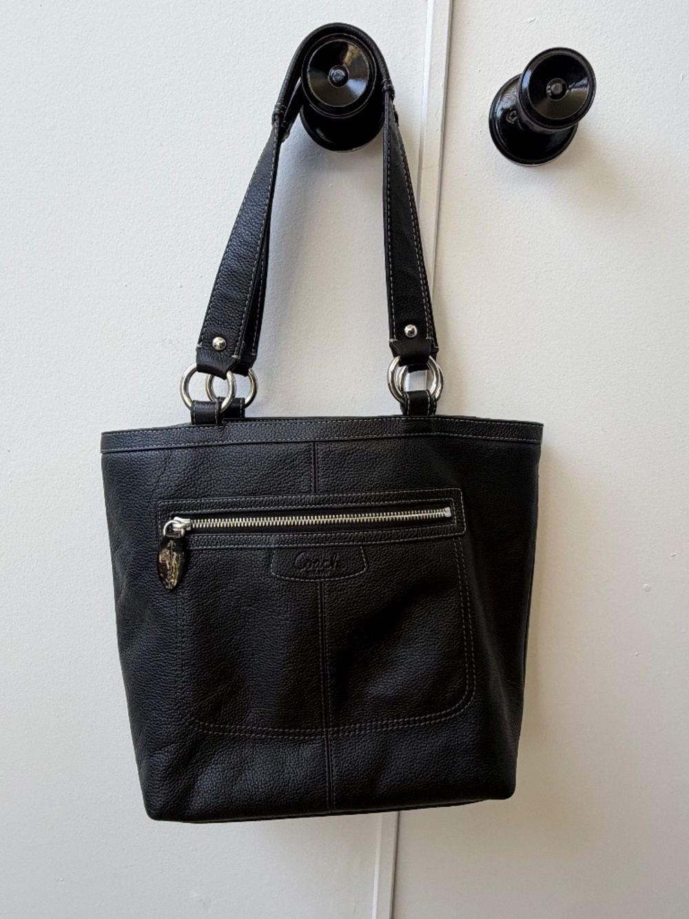 Vintage Coach Penelope Pebbled Leather Large Shoulder Bag - Style F14683